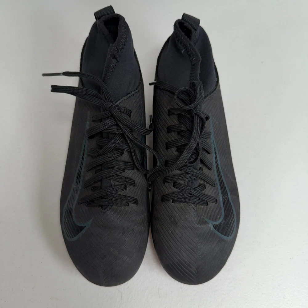 Nike 1.5Y Soccer Cleats Mercurial Black Superfly 10 Club FG Shadow Pack Sports